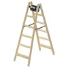 HAILO Doppelseitige Leiter H77 ComfortLine Holz 2x6 Stufen
