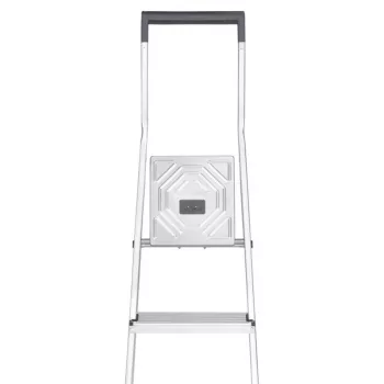 Hailo L40 StandardLine 4-stufige Aluminium-Sicherheits-Stehleiter mit Multifunktionsablage, 150 kg Traglast, EN 131