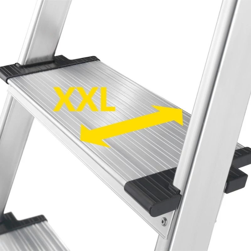 HAILO L85 ComfortLine Aluminium-Haushaltsleiter, 7 Stufen, 150 kg, EN 131