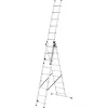 HAILO ProfiStep Combi Leiter Aluminium 3x12 Sprossen