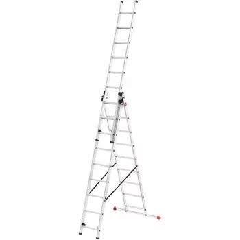 HAILO ProfiStep Combi Leiter Aluminium 3x12 Sprossen