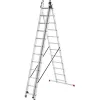 HAILO ProfiStep Combi Leiter Aluminium 3x12 Sprossen