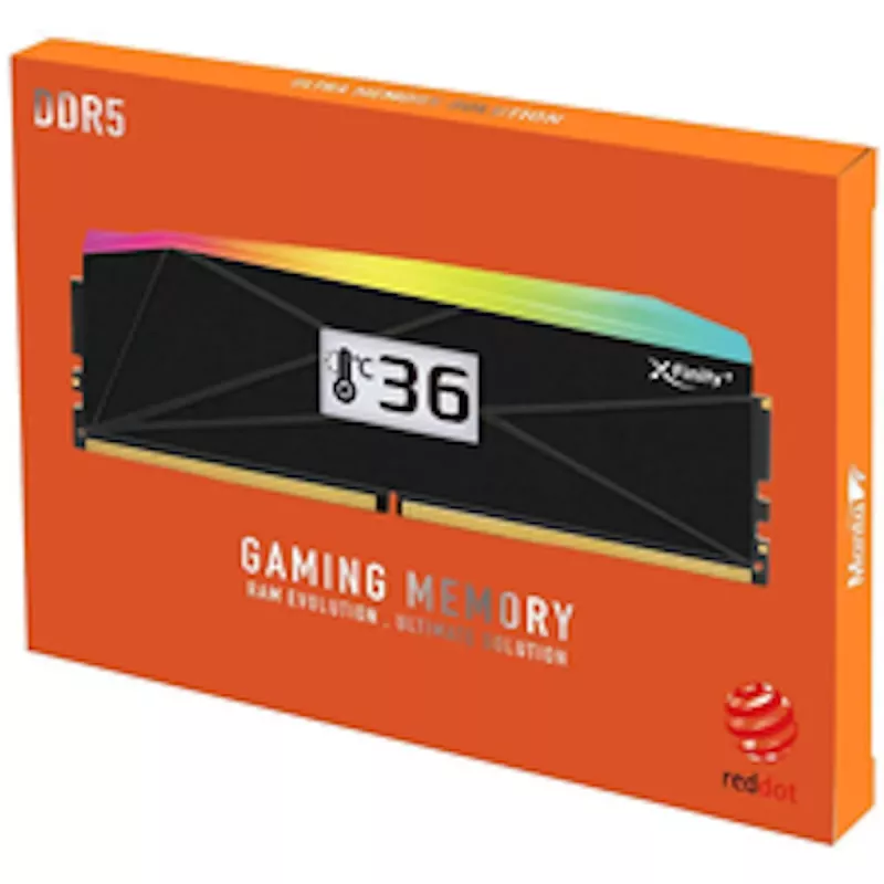 V-Color Manta XFinity+ aRGB 32GB (2x16GB) DDR5-6000 CL28 Desktop-Arbeitsspeicher-Kit, Schwarz