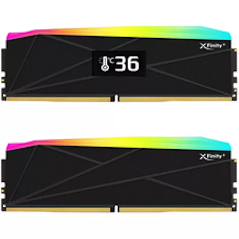 V-Color Manta XFinity+ aRGB 32GB (2x16GB) DDR5-6000 CL28 Desktop-Arbeitsspeicher-Kit, Schwarz