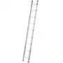 Hailo ProfiStep uno 7109-007 Aluminium-Anlegeleiter, 7 Sprossen, max. Arbeitshöhe 3,5 m, Silber