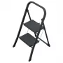 HAILO K44 StandardLine Klapptritt mit Sicherheitsbügel, 2 Stufen, Stahl, Schwarz, 150 kg