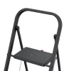 HAILO K44 StandardLine Klapptritt mit Sicherheitsbügel, 2 Stufen, Stahl, Schwarz, 150 kg