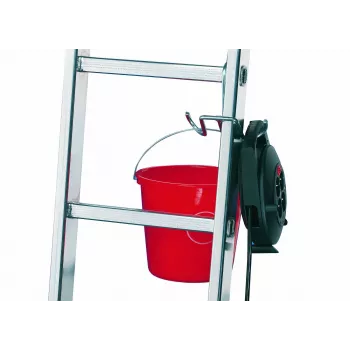 HAILO SafetyLine Eimerhaken 9952-001 Leiterzubehör mit Werkzeughalter und Kabelklemme