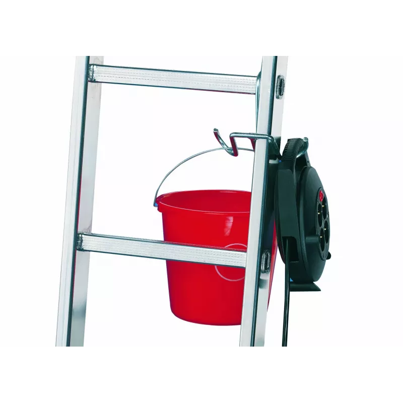 HAILO SafetyLine Eimerhaken 9952-001 Leiterzubehör mit Werkzeughalter und Kabelklemme