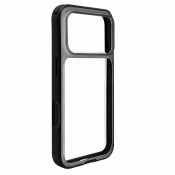 Evelatus Apple iPhone 17 Pro LiveCase Hybrid-Hülle mit Standfuß PC+TPU Schwarz