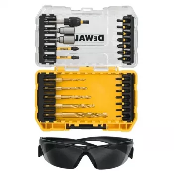 DEWALT DT70735T-QZ 25-teiliges EXTREME FLEXTORQ Schrauberbit-Set mit magnetischem Bithalter, TSTAK-Koffer