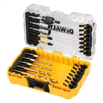DEWALT DT70735T-QZ 25-teiliges EXTREME FLEXTORQ Schrauberbit-Set mit magnetischem Bithalter, TSTAK-Koffer