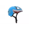 Hornit Shark Kinder-Fahrradhelm mit LED-Licht, Blau/Grau, 48-53 cm