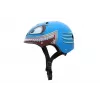 Hornit Shark Kinder-Fahrradhelm mit LED-Licht, Blau/Grau, 48-53 cm
