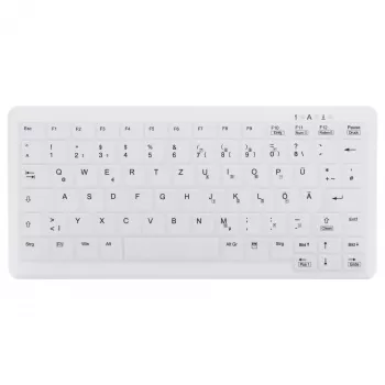 CONTOUR DESIGN Active Key MedicalKey AK-C4110 kabellose Tastatur, QWERTZ DE, Weiß, IP68 desinfizierbar, wiederaufladbar