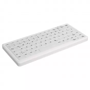CONTOUR DESIGN Active Key MedicalKey AK-C4110 kabellose Tastatur, QWERTZ DE, Weiß, IP68 desinfizierbar, wiederaufladbar