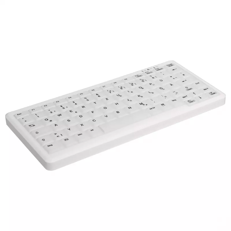 CONTOUR DESIGN Active Key MedicalKey AK-C4110 kabellose Tastatur, QWERTZ DE, Weiß, IP68 desinfizierbar, wiederaufladbar