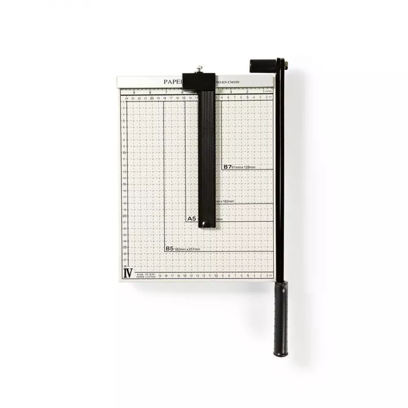 Nedis PACU110A4 Rotations-Papierschneider A4 10 Blatt Schwarz Grau
