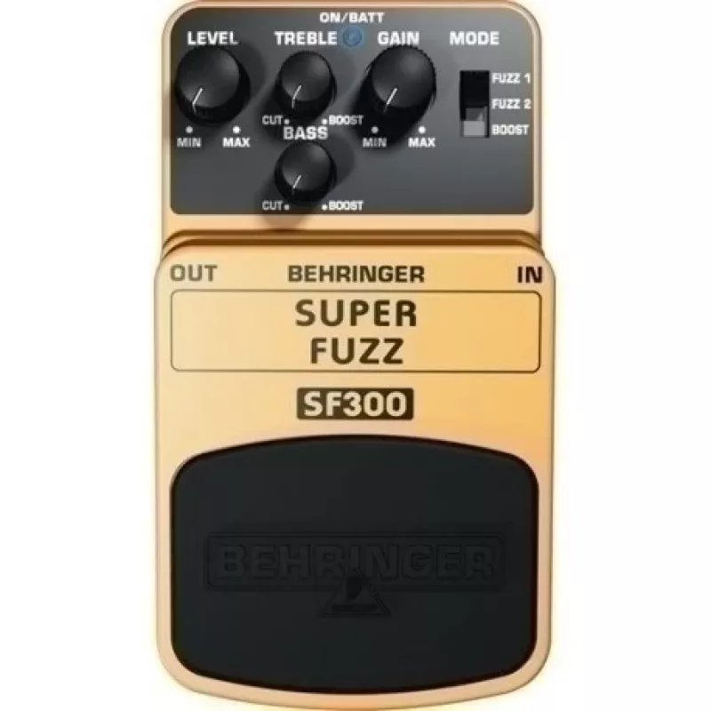 Behringer SF300 Super Fuzz Pedal mit 3 Modi für E-Gitarre