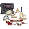 Stagg CPJ 05 Junior Akustik-Schlagzeug mit 5 Trommeln, Becken, Hardware und Hocker, Schwarz