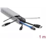 Delock Kabelkanal 40 x 25 mm - Länge 1 m Grau