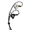 Stagg SPM-PRO BK In-Ear-Monitor-Kopfhörer mit 10mm dynamischen Treibern, abnehmbarem Kabel, Schwarz