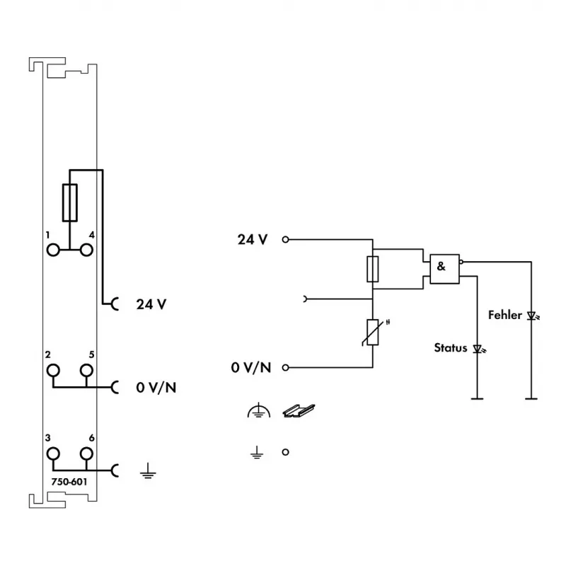 WAGO 750-601 Digitalausgangsmodul 24VDC 2-Kanal M12 IP20