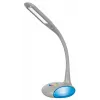 Activejet VENUS RGB Graue LED Schreibtischlampe mit farbwechselndem Sockel und USB-Ladefunktion
