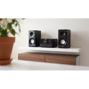Blaupunkt MS49DAB Micro-Hi-Fi-System mit DAB+ und Bluetooth, Schwarz