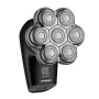 Blaupunkt MSH601 Rotationsrasierer 3-Kopf Nass- & Trocken Elektrorasierer mit Pop-up-Trimmer, LED-Batterieanzeige, Reisesicherung, IPX7 wasserdicht, 60 Min. kabellose Laufzeit, Schwarz/Silber