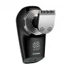 Blaupunkt MSH601 Rotationsrasierer 3-Kopf Nass- & Trocken Elektrorasierer mit Pop-up-Trimmer, LED-Batterieanzeige, Reisesicherung, IPX7 wasserdicht, 60 Min. kabellose Laufzeit, Schwarz/Silber