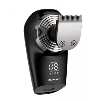 Blaupunkt MSH601 Rotationsrasierer 3-Kopf Nass- & Trocken Elektrorasierer mit Pop-up-Trimmer, LED-Batterieanzeige, Reisesicherung, IPX7 wasserdicht, 60 Min. kabellose Laufzeit, Schwarz/Silber