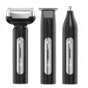 Blaupunkt MST501 Rotationsrasierer mit 3 schwimmenden Scherköpfen, Nass & Trocken, 60 Min. kabellos, USB-Aufladung, Pop-up-Trimmer, LED-Anzeige, waschbar, Reisesperre