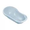 KEEEPER Babybadewanne 84cm Wiktoria Pure Blau – Ergonomische rutschfeste Badewanne mit Ablaufstopfen, BPA-freies PP, 25L