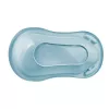 KEEEPER Babybadewanne 84cm Wiktoria Pure Blau – Ergonomische rutschfeste Badewanne mit Ablaufstopfen, BPA-freies PP, 25L