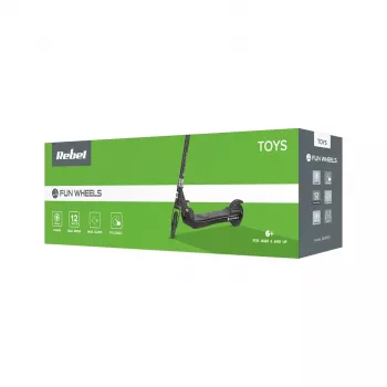 REBEL FUN WHEELS BLACK Elektroroller 250W 25km/h 8 inch Vollgummireifen
