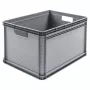 keeeper Robert 64L Schwerlast-Transportbox, 60 kg Traglast, 600x400x320 mm, Grau