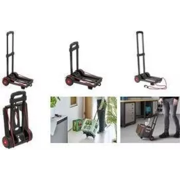 keeeper Easy-Fold Transportwagen Mick, 50 kg Traglast, 34 x 24,5 x 93,5 cm, Schwarz