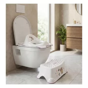 keeeper Toilettentrainer mit Antirutsch-Funktion Ewa „Cats“ 30x40x15cm Weiß