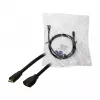 LogiLink CU0121 USB 2.0 Micro-B Stecker auf Micro-B Buchse Verlängerungskabel, 1 m, Schwarz