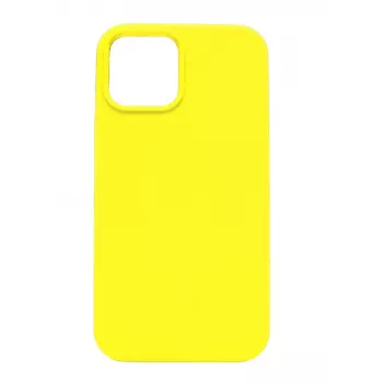 Evelatus Apple iPhone 12 mini Premium Soft Touch Silikonhülle Zitronengelb