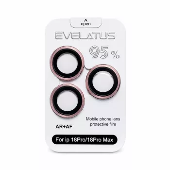 Evelatus Apple iPhone 18 Pro / 18 Pro Max Kameraobjektiv-Schutzglas Armor Burgund