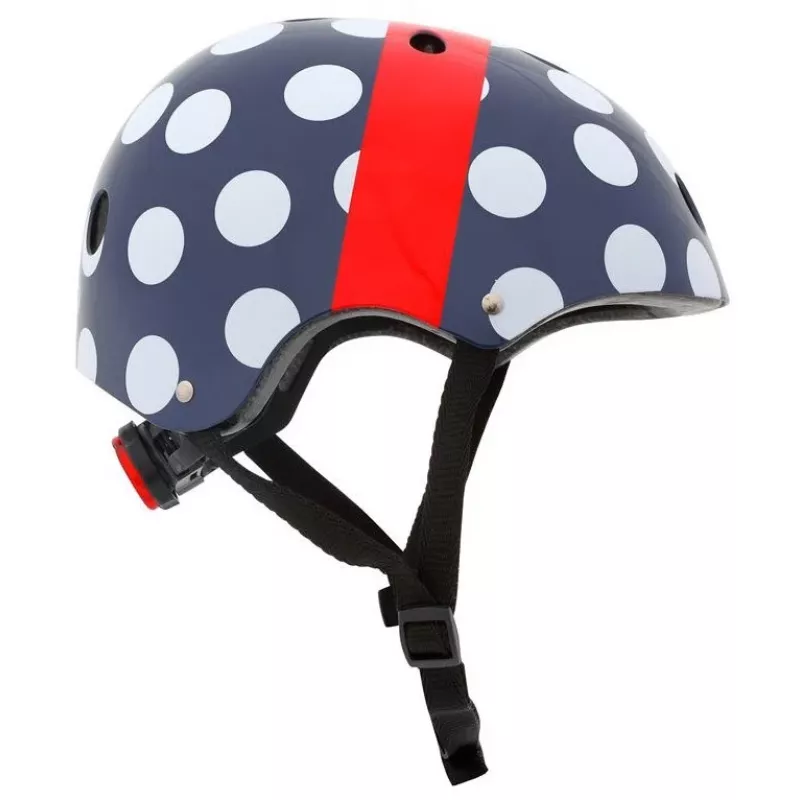 Hornit POM913 Polka Dot Multi-Sport Helm für Kinder, 53-58 cm, Schwarz/Blau/Rot/Weiß