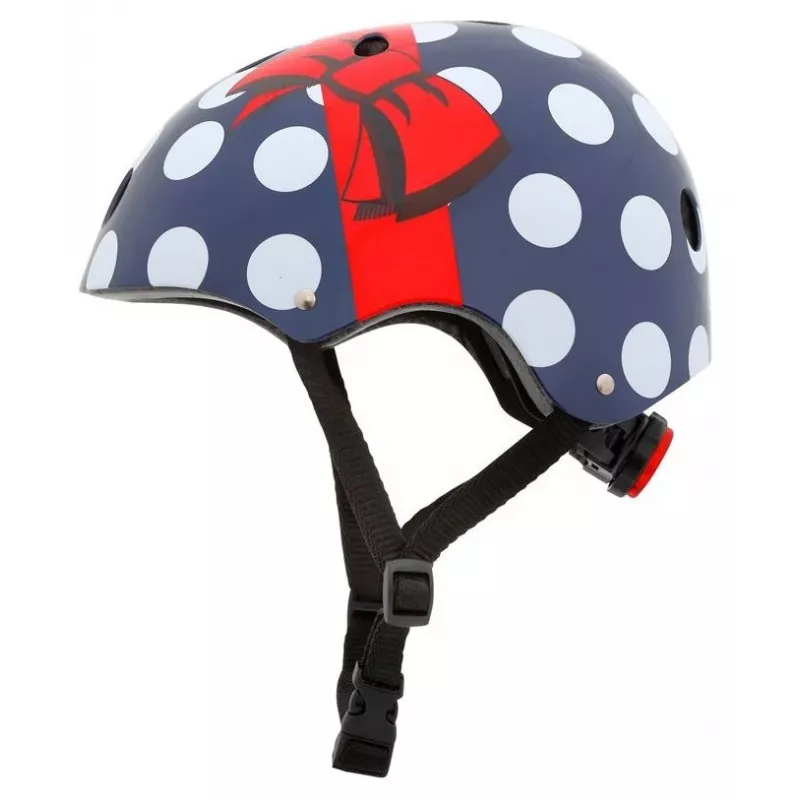 Hornit POM913 Polka Dot Multi-Sport Helm für Kinder, 53-58 cm, Schwarz/Blau/Rot/Weiß