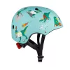 Hornit Jurassic S Kinder-Fahrradhelm 48-53cm, Dinosaurier-Design, Grün/Blau/Orange, LED-Rücklicht, CE EN 1078 DIS826