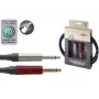 Stagg XGC3SW 3m Instrumentenkabel mit 1/4 inch TS auf 1/4 inch TS, Schwarz