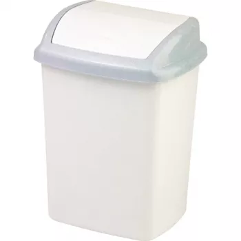 CURVER Dominik 25L Abfalleimer, Grau, 36,5 x 29,1 x 48 cm