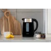 Blaupunkt EKP412 Elektrischer Wasserkocher 1,7L 2200W Edelstahl Silber/Schwarz