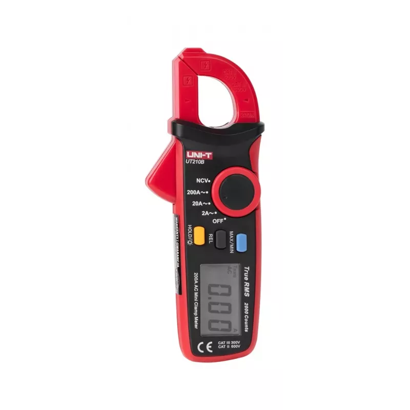 UNI-T UT210B Digitales Zangenmessgerät 200A AC/DC mit NCV, True RMS, Auto Range