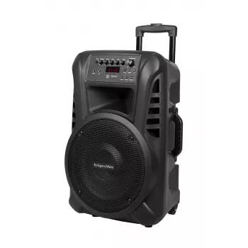 KRUGER & MATZ KM1712 40W Aktivlautsprecher mit 2 UHF-Funkmikrofonen, Bluetooth, USB, SD, FM-Radio